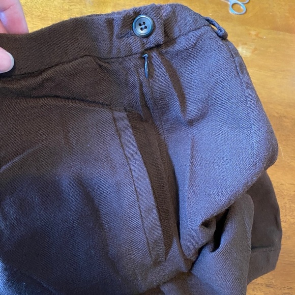 Pendleton, 100% Virgin Wool Straight Trouser Dress Pants, Brown - Picture 6 of 10